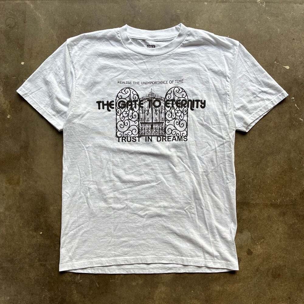 Obey The Gate To Eternity T-Shirt Size M White